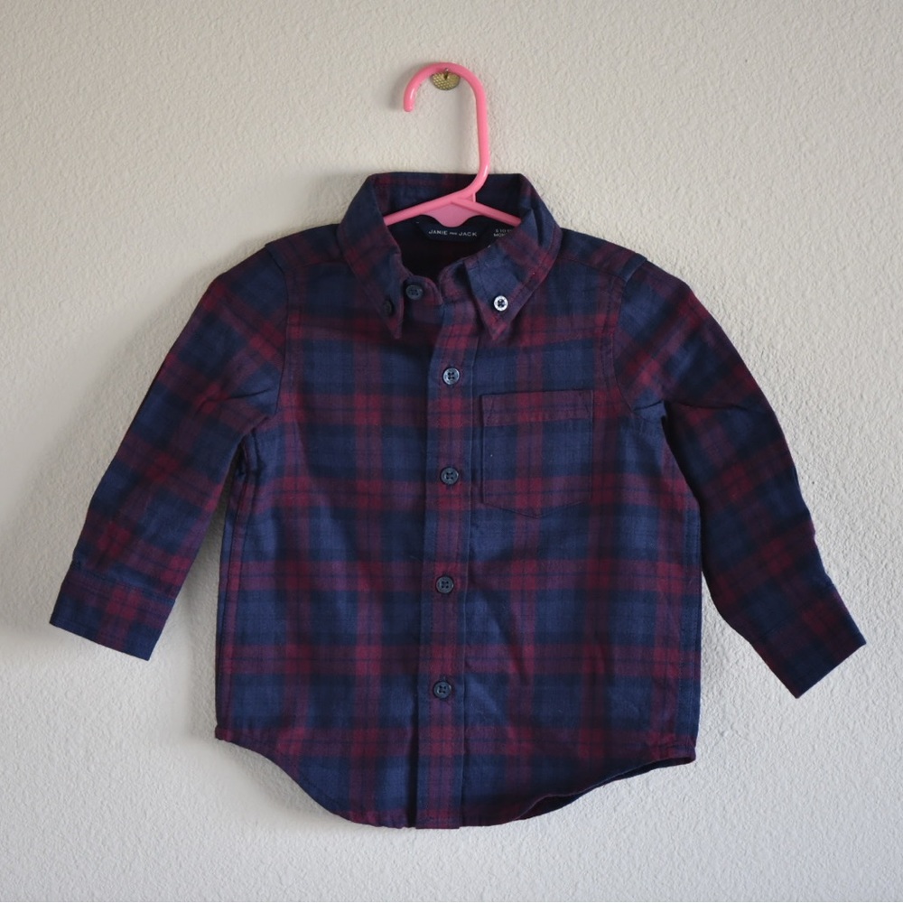 NWT Janie and Jack baby flannel